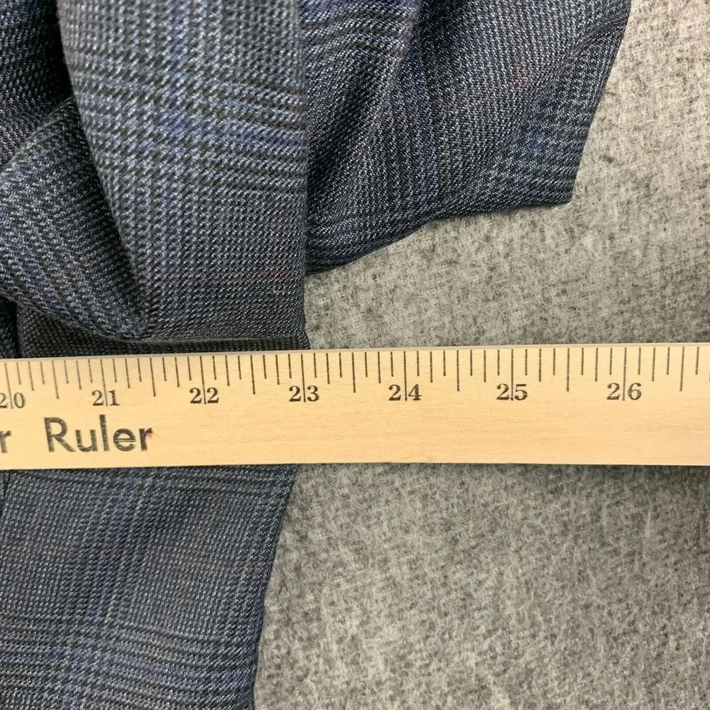 Polo Ralph Lauren‎ Wool Blazer Jacket Mens 42L Blue Prince Of Whales Sport Coat